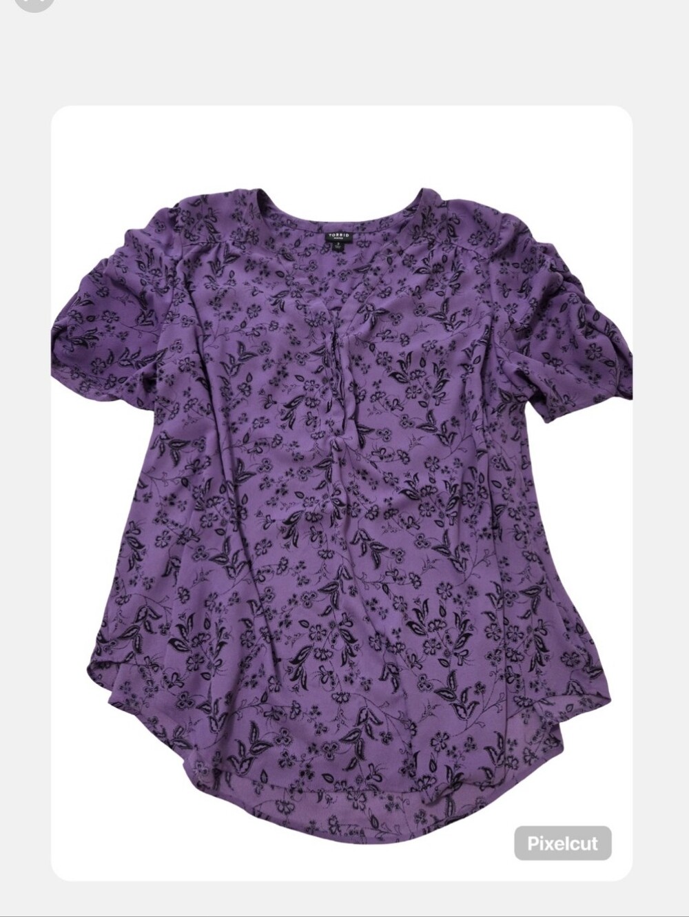 Torrid Purple Blouse.